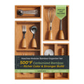 keechee 5-Piece Drawer Organizer Set, 2.2" Deep Multi-Use Organizers for Utensils, Silverware, Cutlery, Desk, Bathroom, Junk Drawer & Makeup, Non-Slip Feet Included.