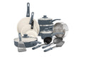GreenLife 16-piece gray ceramic nonstick pots and pans cookware set