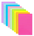 Stack of HQCME bright 4x6 lined sticky notes, 9 pads