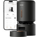 Black PETLIBRO 5L automatic cat feeder featuring digital display and hopper