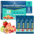 Aibiodi Electrolytes Powder Packets - Sugar Free & Zero Calorie Liquid Daily IV Drink Mix - Instant Hydration & Energy Supplement with 6 Electrolytes and 5 Vitamins, Keto Friendly & Vegan - 12 Sticks