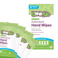Boogie 100-count antibacterial hand wipes foil pouch showing label