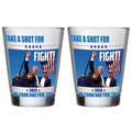ARUSIMA Shot Glass - 2 PACK Fight Shot Glass, Never Surrender Shot Glasses, Assassination Stuff, Fist Pump Merch, House Warming Gifts, Birthday Gifts for Women & Men