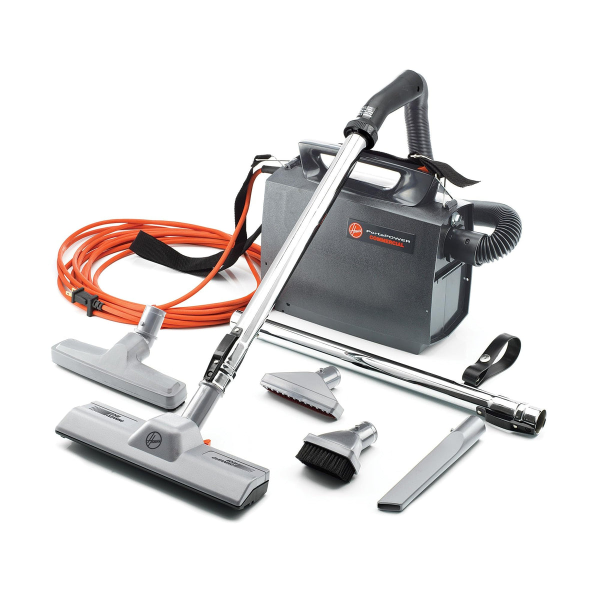 Hoover PortaPower lightweight canister vacuum with hose and carry handle