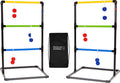 GoSports ladder toss game - two ladder posts, six soft rubber bolo balls, travel carrying case