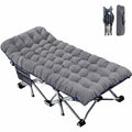 ABORON XXL oversized folding camping cot, mattress pad, carry bag