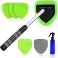 X XINDELL interior windshield cleaner tool with extendable handle and microfiber pads