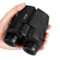 occer 12x25 compact binoculars in black, handheld view