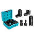 DURATECH 5-piece O2 sensor socket set on white background