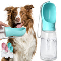 Blue Kalimdor 19oz portable leak-proof dog water bottle with drinking feeder
