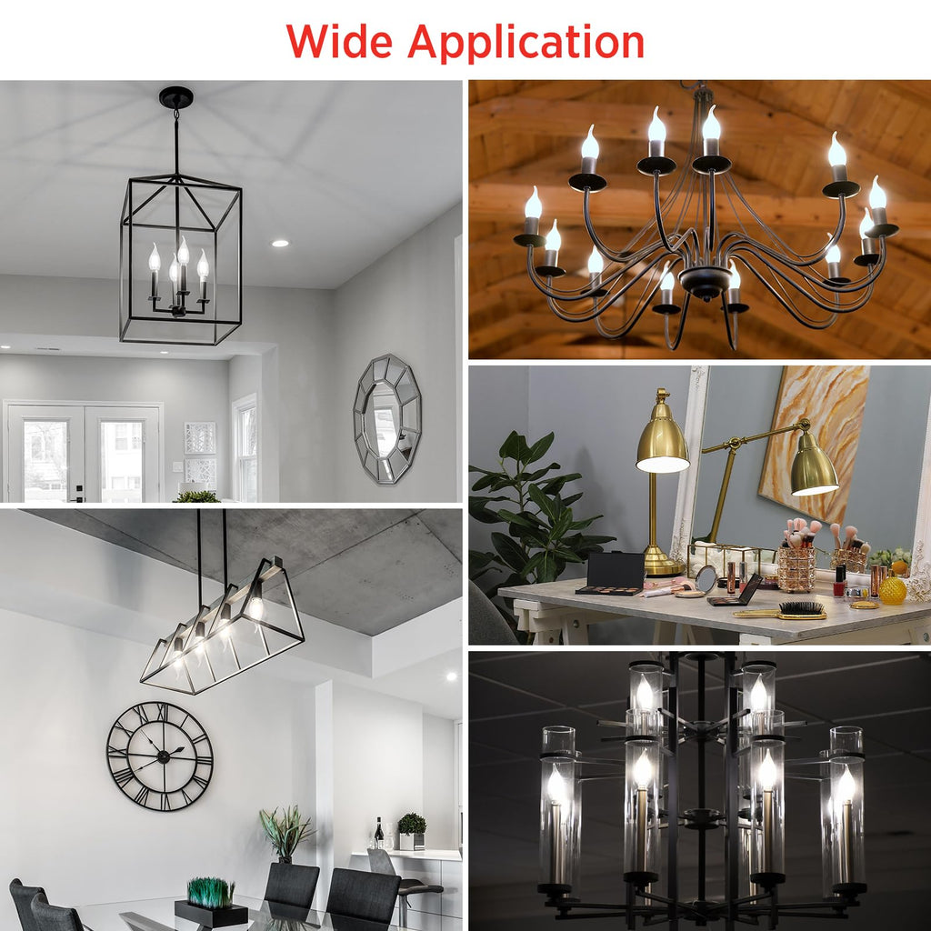 Sengled E12 Candelabra LED Bulbs Dimmable, 60W Equivalent CA10 Chandelier Light Bulbs, 5000K Daylight White Candle Bulbs for Chandeliers, Ceiling Fan, Pendant Light, 6 Pack image 7