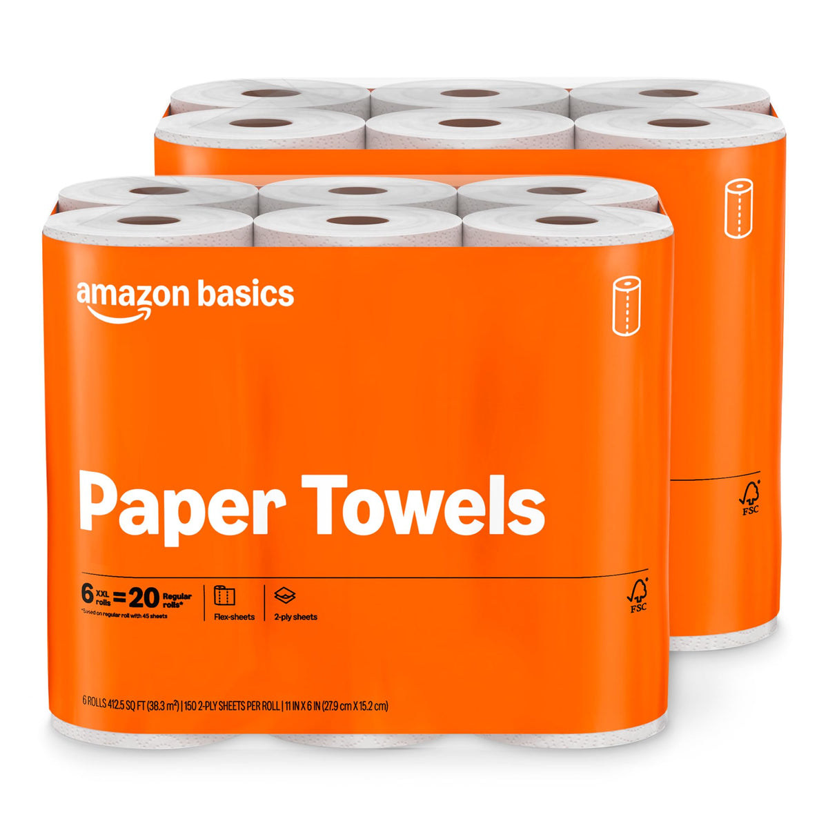 Amazon Basics Amazon Basics 2-Ply Flex-Sheets Paper - Cleaning Supplies