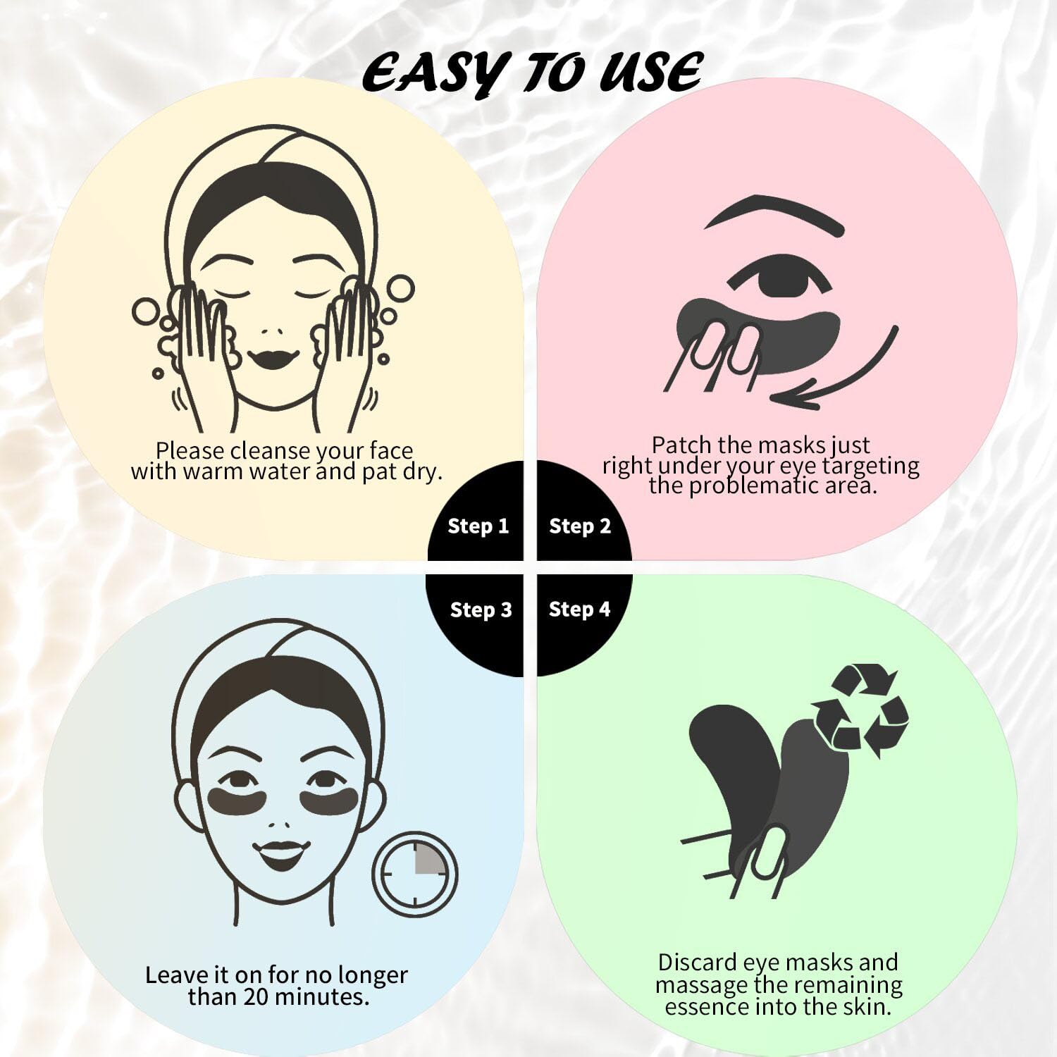 Maskiss Retinol Under Eye Patches (24 Pairs), Lavender Purple Eye Masks for Dark Circles, Puffy Eyes & Wrinkles, Firming Collagen Eye Patches, Vegan Cruelty-Free Skincare Gifts for Women image 8