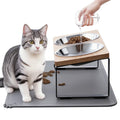 Summark Upgraded Elevated Cat Bowls with Food - Cat Supplies