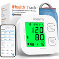 iHealth Track smart upper arm blood pressure monitor, wide-range cuff, digital display