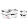 Rubbermaid Rubbermaid Brilliance Food Storage Containers, Set - Kitchen & Dining
