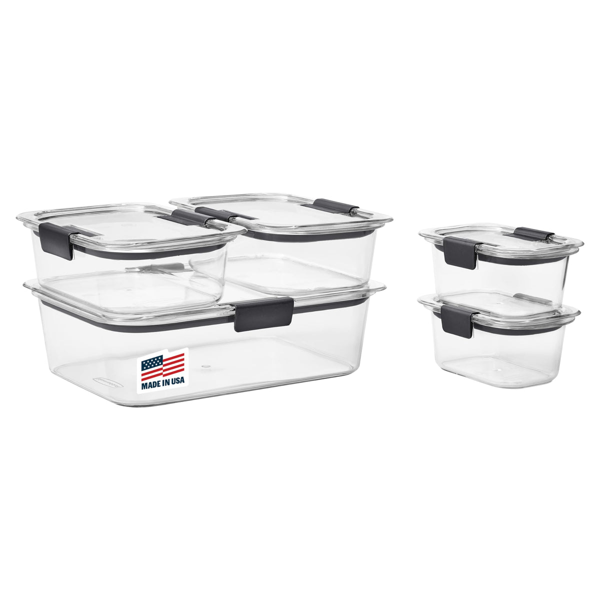 Rubbermaid Rubbermaid Brilliance Food Storage Containers, Set - Kitchen & Dining