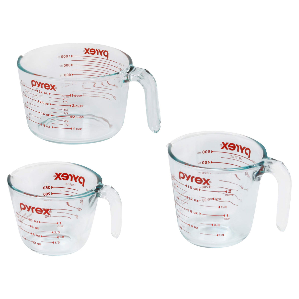Pyrex Pyrex Essentials (3-Pack) Glass Measuring Cups - Kitchen & Dining