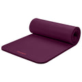 Retrospec Solana 1-inch extra thick yoga mat rolled with carrying strap