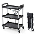 Black Olympia Tools folding collapsible service cart, 150 lb capacity