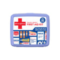 Band-Aid travel-sized 80-piece portable first aid kit in zip pouch