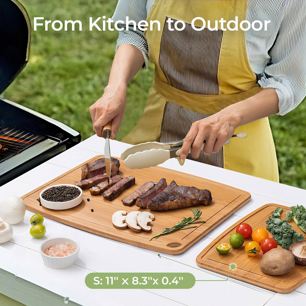 Keechee Dishwasher Safe Cutting Boards 15.4x11.7in Heat-Resistant Chopping & Charcuterie Board with Juice Groove, Durable Lightweight Kitchen Essentials for Meat, Vegetables, Easy Clean image 5