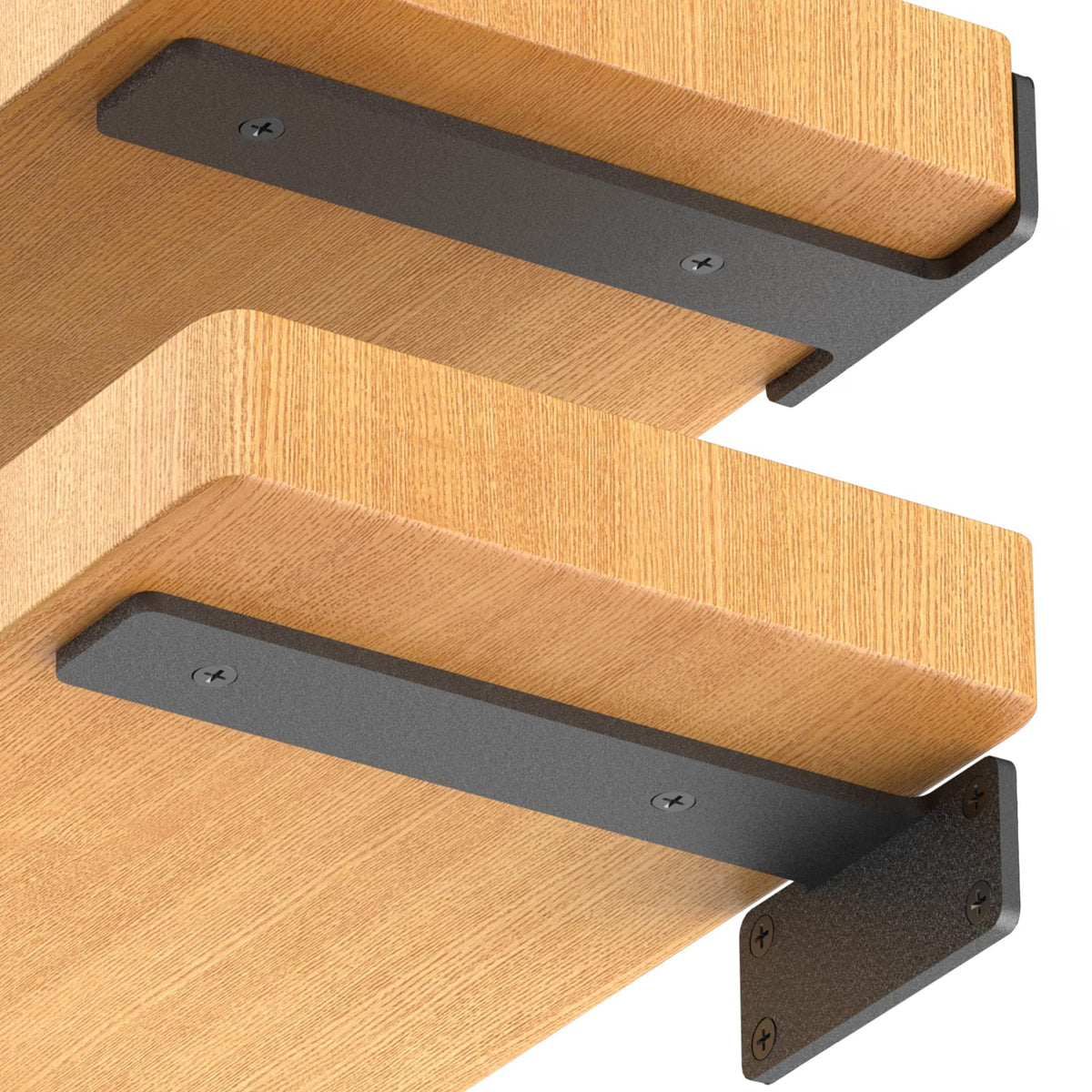 Starunder 6-inch L-shape floating shelf brackets