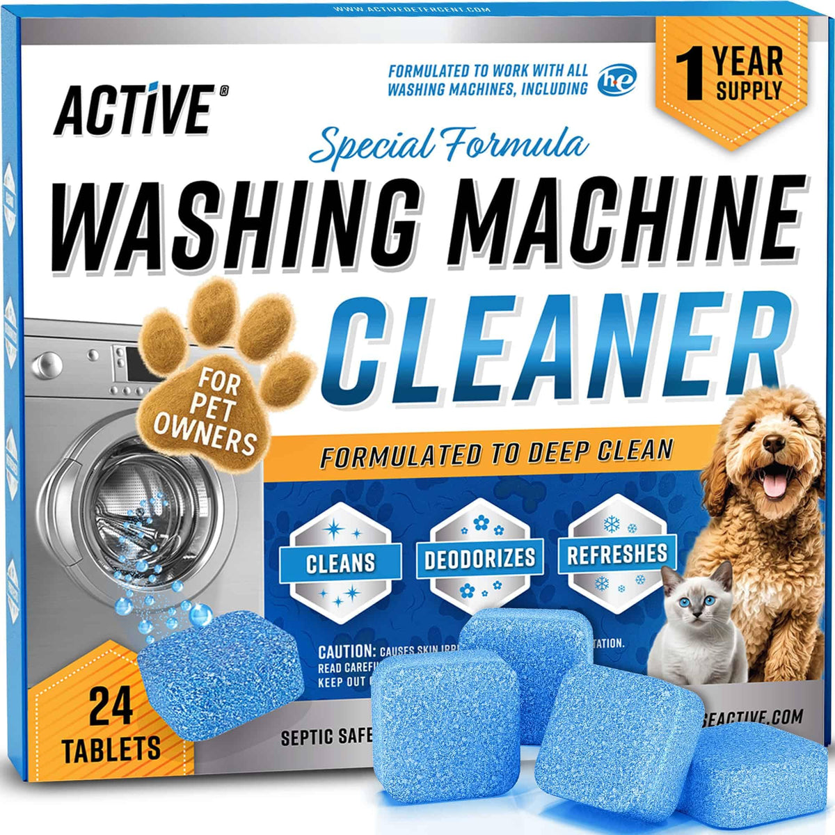 ACTIVE ACTIVE Washing Machine Cleaner for Pet - Cleaning Supplies