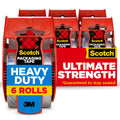 Six rolls of Scotch heavy-duty clear packing tape (1.88 in x 800 in) on a white background