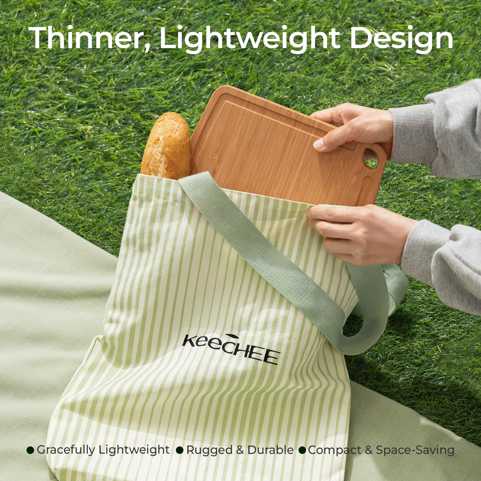 Keechee Dishwasher Safe Cutting Boards 15.4x11.7in Heat-Resistant Chopping & Charcuterie Board with Juice Groove, Durable Lightweight Kitchen Essentials for Meat, Vegetables, Easy Clean image 9