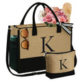YOOLIFE Gifts for Women Birthday Gifts for Women Initial Tote Bag, Letter K