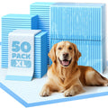 Disposable 34x28 Powools puppy training pad showing quilted absorbent 6-layer surface
