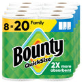 Bounty Quick Size white paper towel family roll pack (8 rolls)