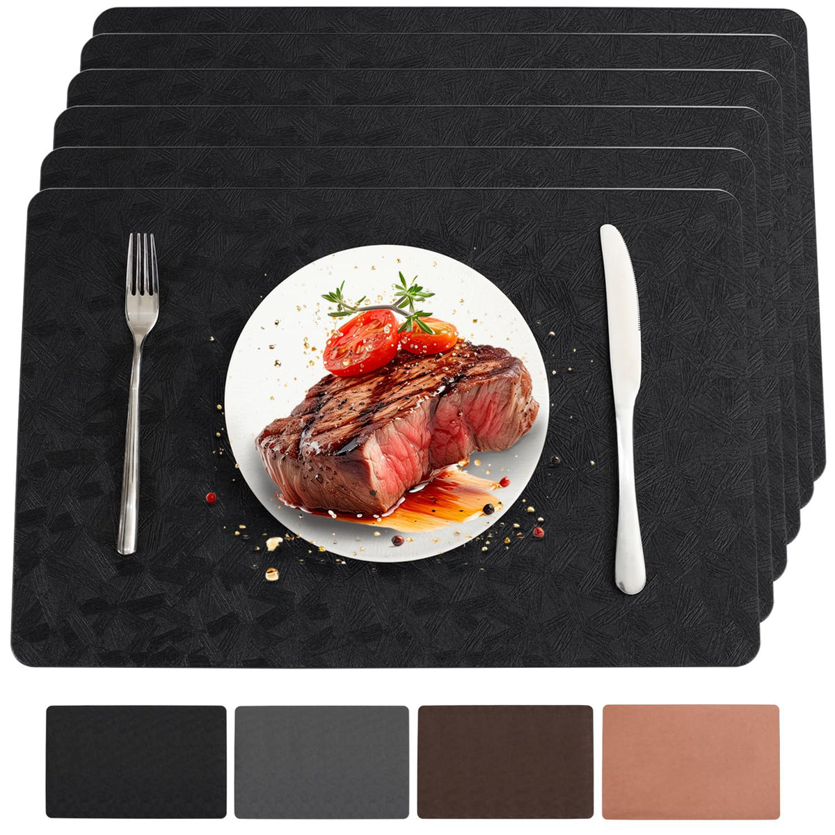 BxzanDya Bxzandya Vinyl Plastic Placemats Set of - Tables & Desks