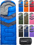 MalloMe backpacking sleeping bag laid out on a campsite, lightweight cold-weather design