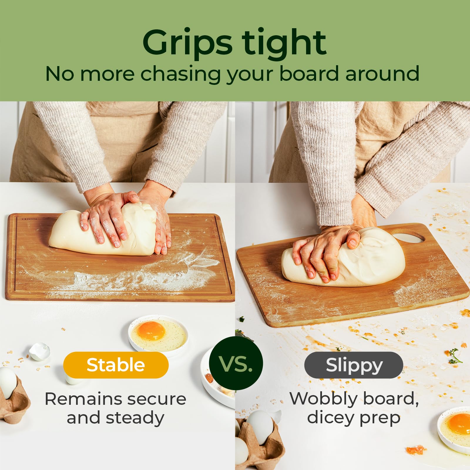 Keechee 2Pcs Cutting Board Set with Non-slip Mat image 4