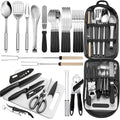27-piece Freehiker stainless steel camping utensil kit with organizer case