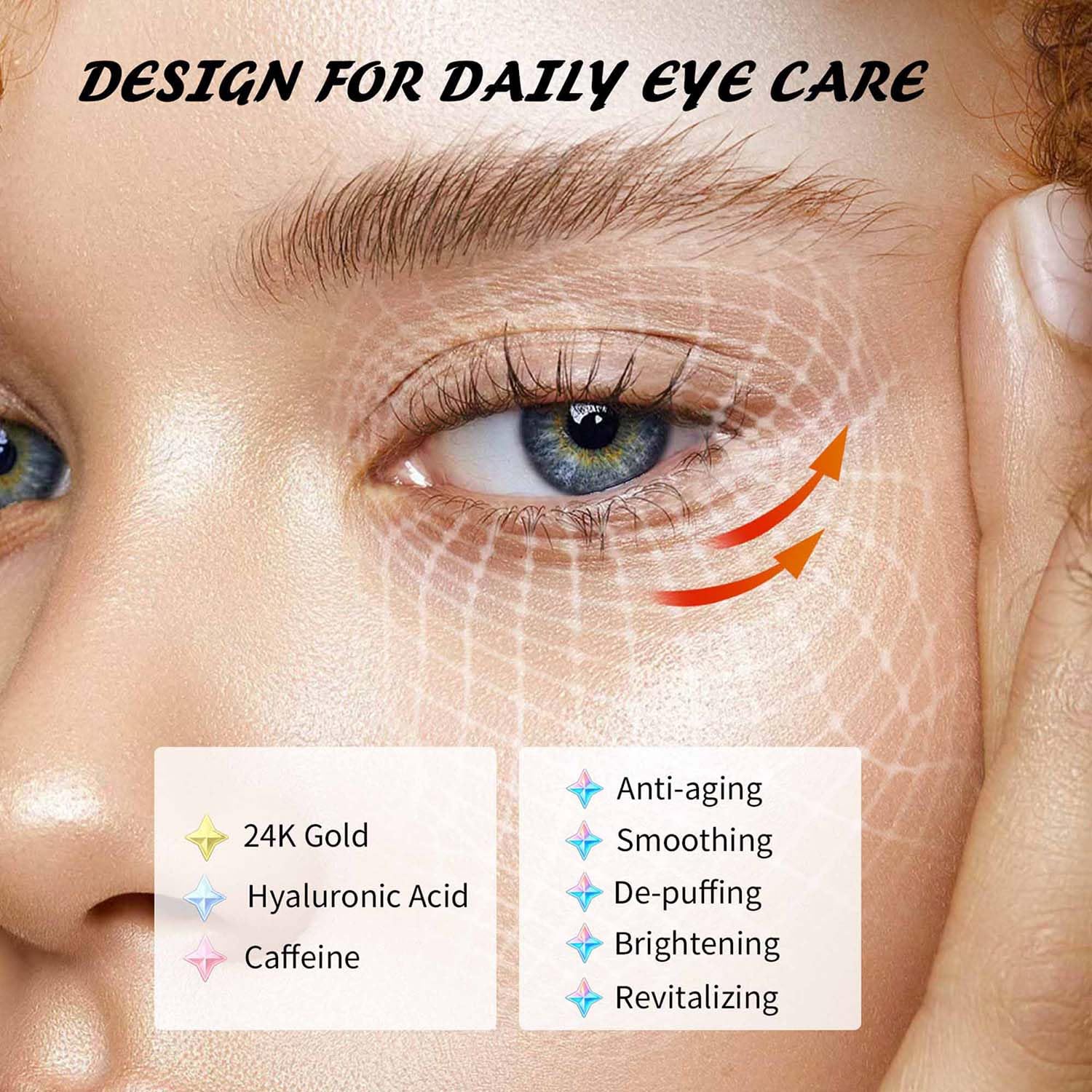 Maskiss Under Eye Patches (15 Pairs), 3 Colors Eye Masks Gift Set for Dark Circles Puffy Eyes, Undereye Bags and Wrinkles, Self Care Gifts for Birthday & Bachelorette Party image 2