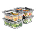 Rubbermaid Brilliance clear glass food storage container 3.2 cup airtight lid