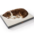 Grey Bedsure large washable sherpa-lined dog bed 36x27 inches