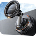 Miracase MagSafe magnetic car mount suction base holding a smartphone on a dashboard