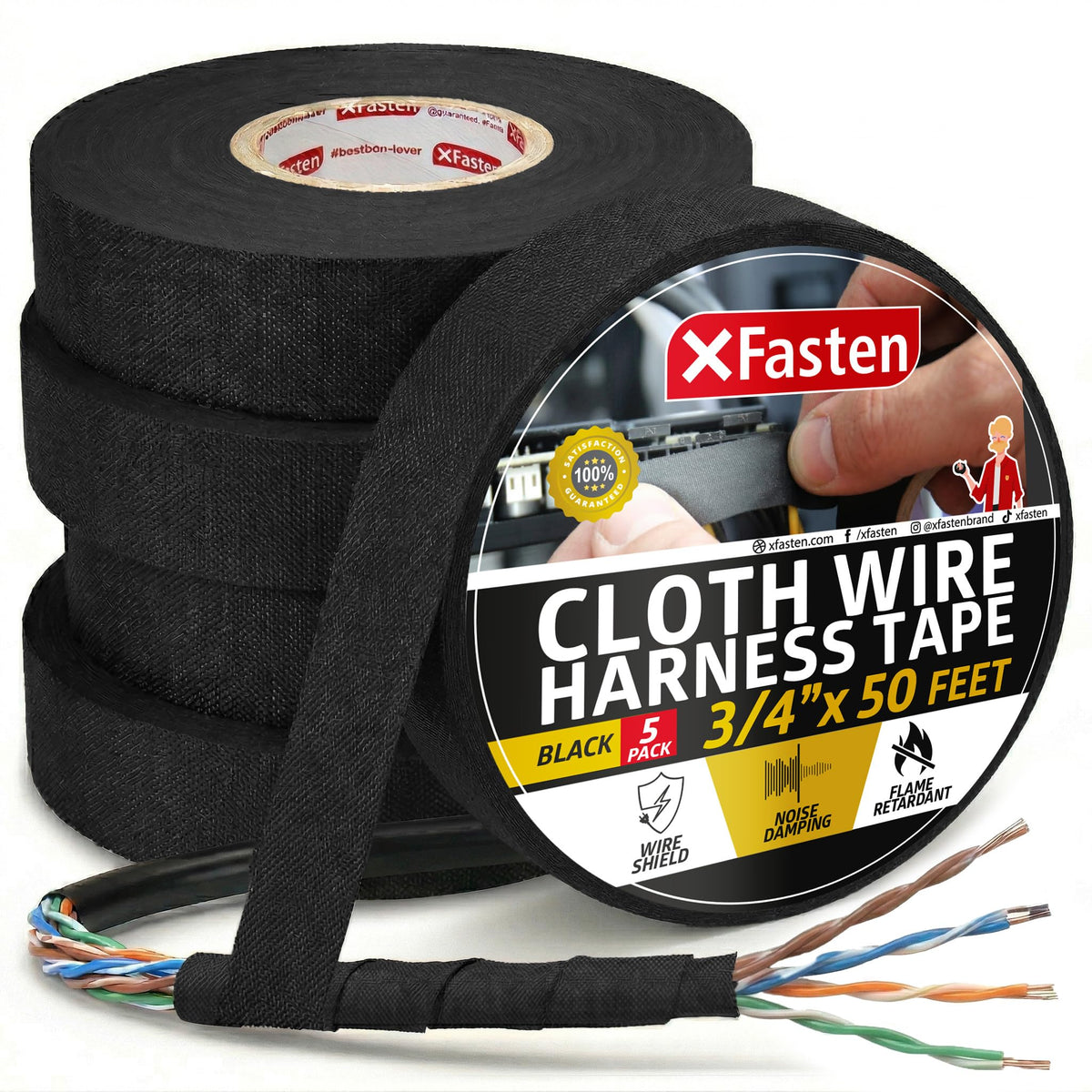 XFasten XFasten Wire Harness Tape, 3/4-Inch x - Tools & Equipment