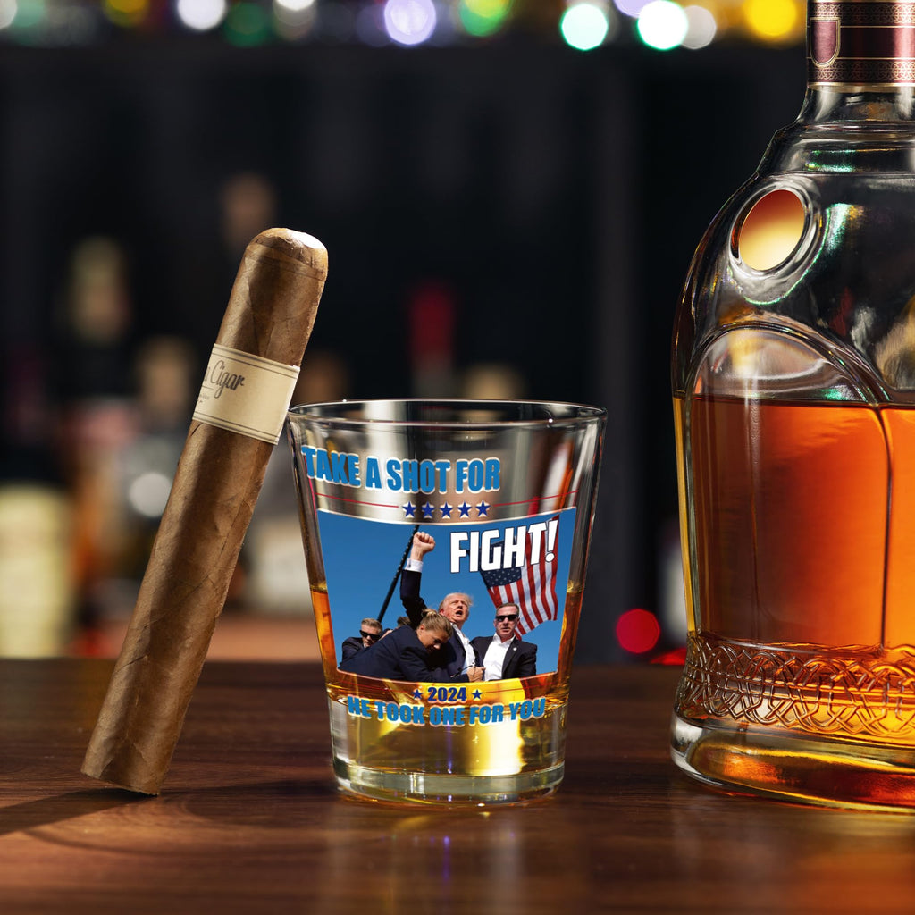 Funny Shot Glasses - 2 OZ Unique Shot Glass, Cool Birthday & Christmas Gifts for Men Husband, Friend, Dad, Grandpa, Coworker, Never Surrender Glasses, First Pump Merch, House Warming Gift, Gag Gifts image 3
