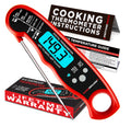 Alpha Grillers digital instant-read meat thermometer with probe and LCD display