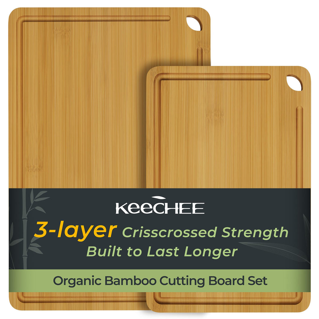 Keechee Natural Cutting Board Set of 2