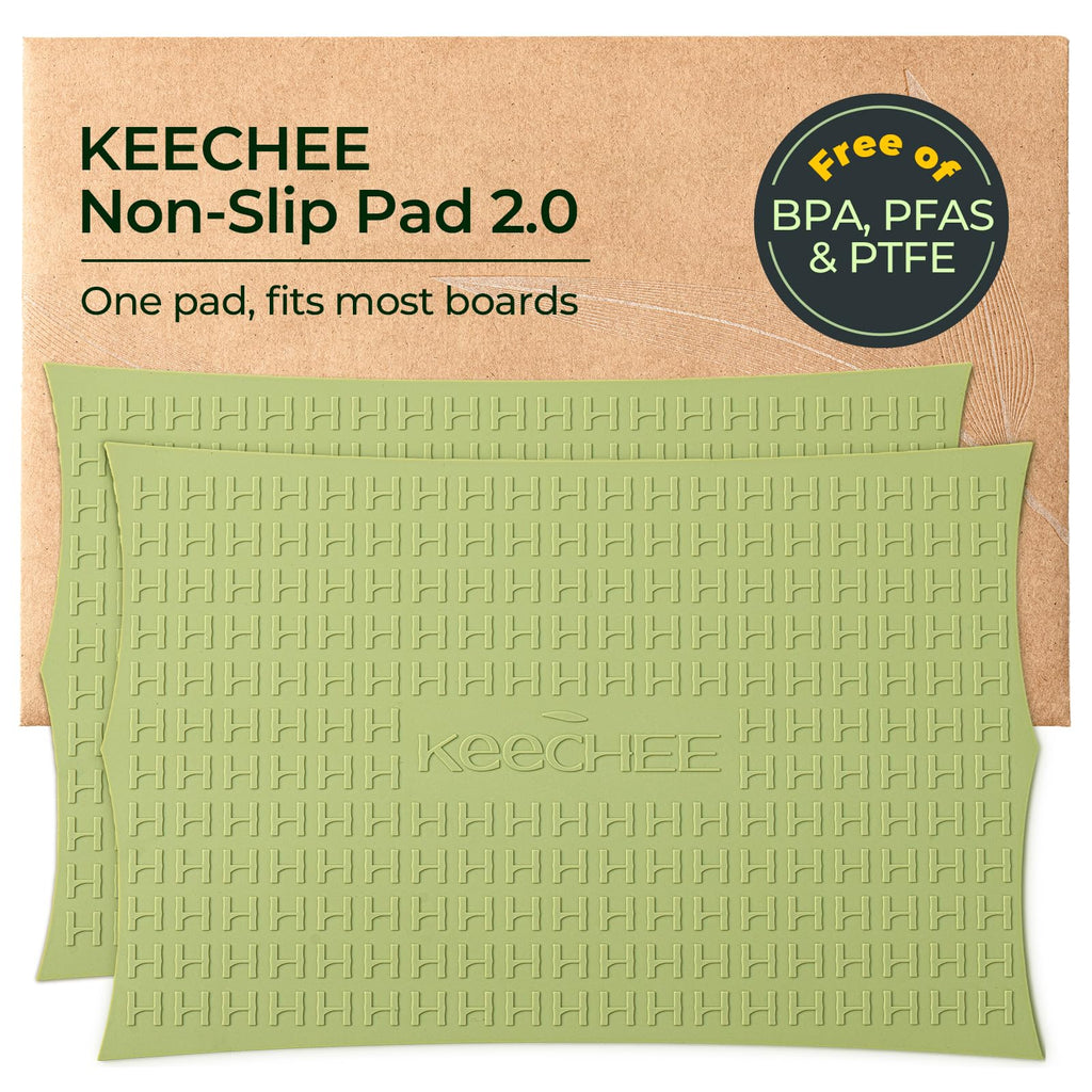Keechee 2PCS Silicone Non-Slip Mat for Cutting board, Preventing Cutting Injuries in the Kitchen Chopping Boards Feet for Kitchen Safe, Warm Gifts for Kitchen & Home Protector