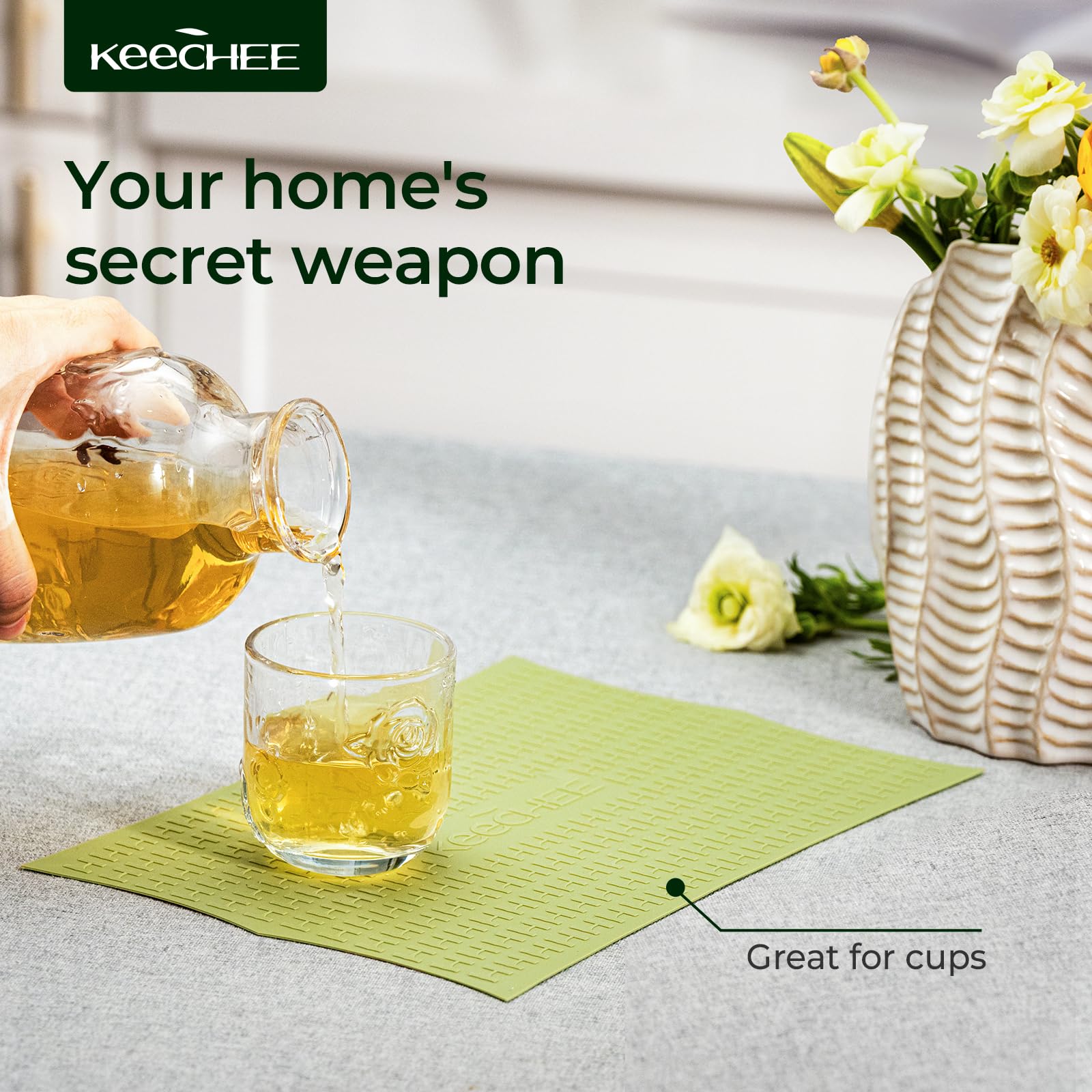 Keechee 2PCS Silicone Non-Slip Mat for Cutting board, Preventing Cutting Injuries in the Kitchen Chopping Boards Feet for Kitchen Safe, Warm Gifts for Kitchen & Home Protector image 6