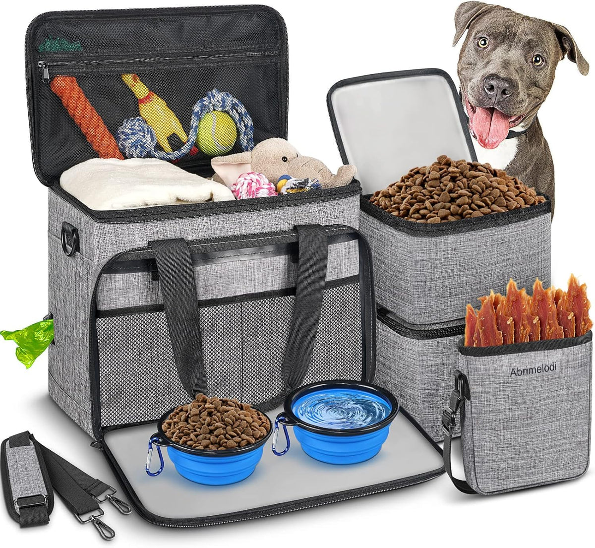 Abrimelodi Abrimelodi 6 Set Dog Travel Bag, - Dog Supplies