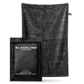 Blackline black microfiber car drying towel 24x36, 1300GSM twisted loop texture