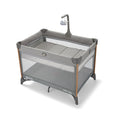 Graco On the Go Zip DLX Pack 'n Play playard in Parker print set up with mesh sides
